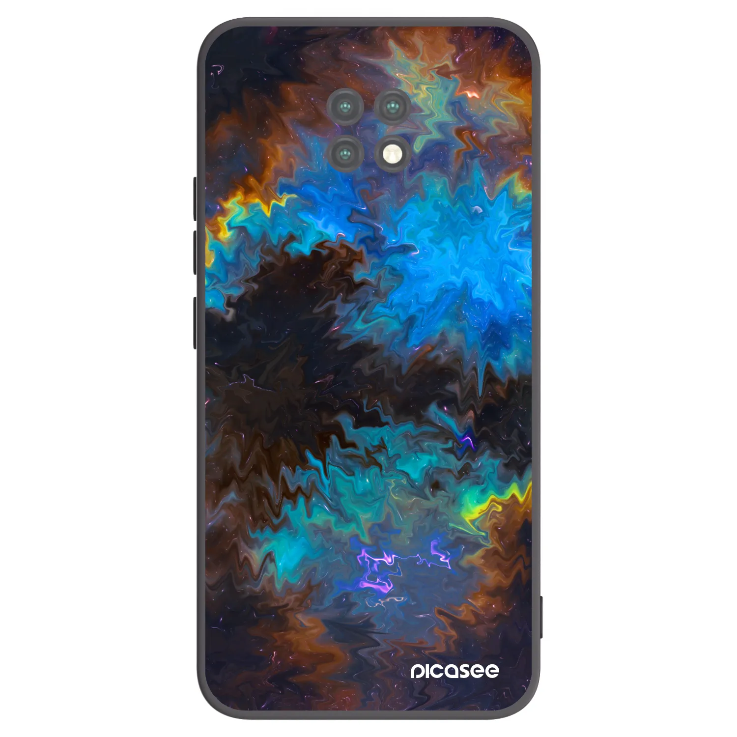 Picasee silikónový čierny obal pre Xiaomi Redmi Note 9T - Space