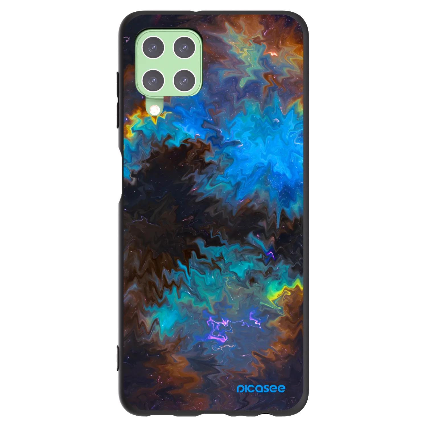 Picasee silikónový čierny obal pre Samsung Galaxy A22 A225F 4G - Space