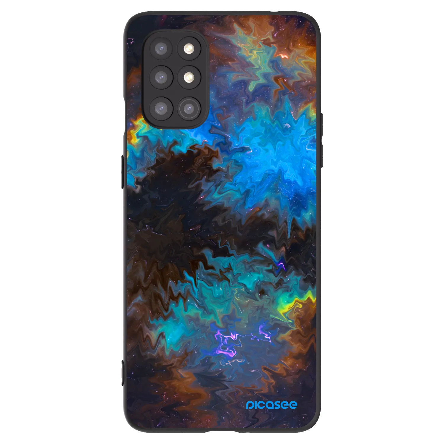 Picasee silikónový čierny obal pre OnePlus 8T - Space