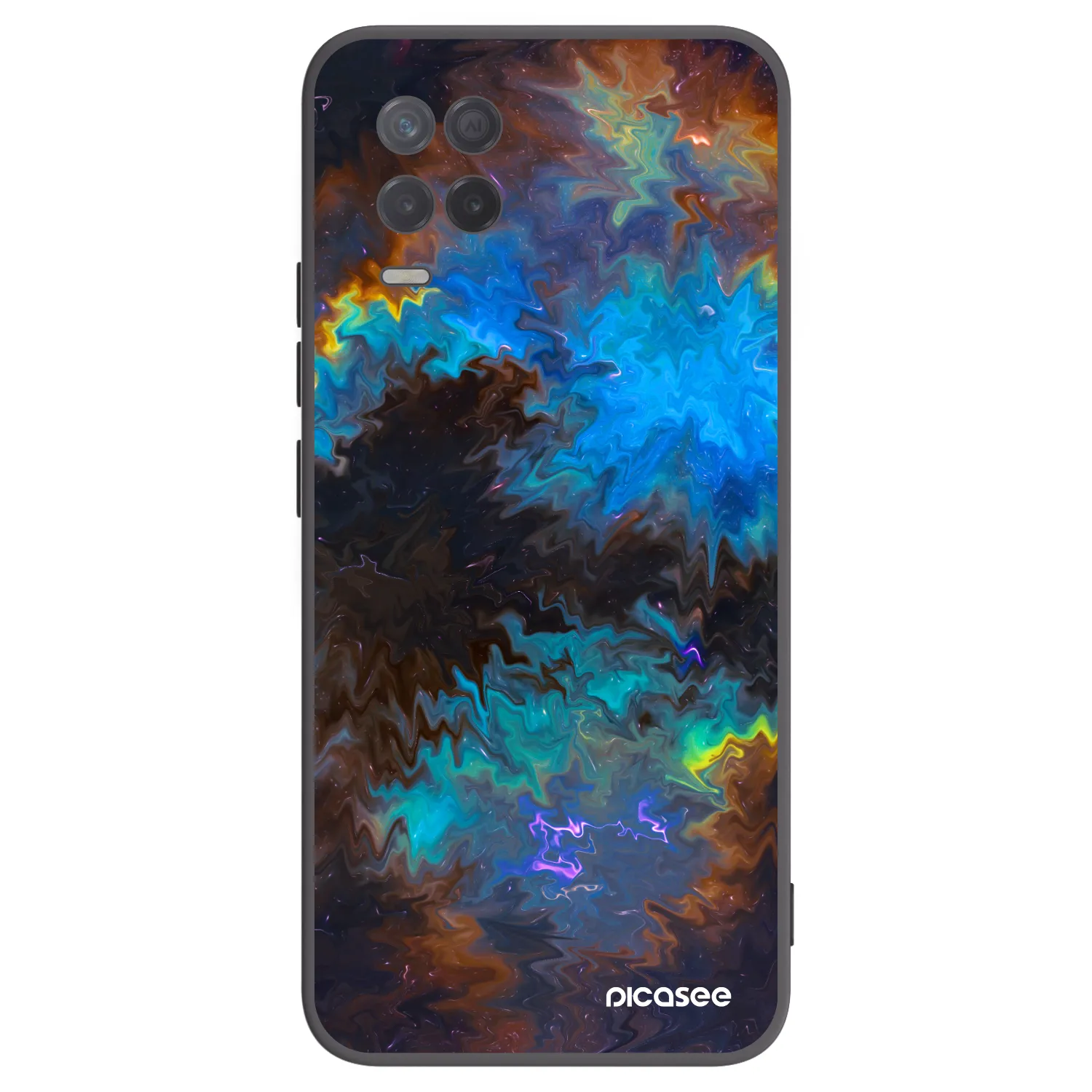 Picasee silikónový čierny obal pre Realme 8 5G - Space
