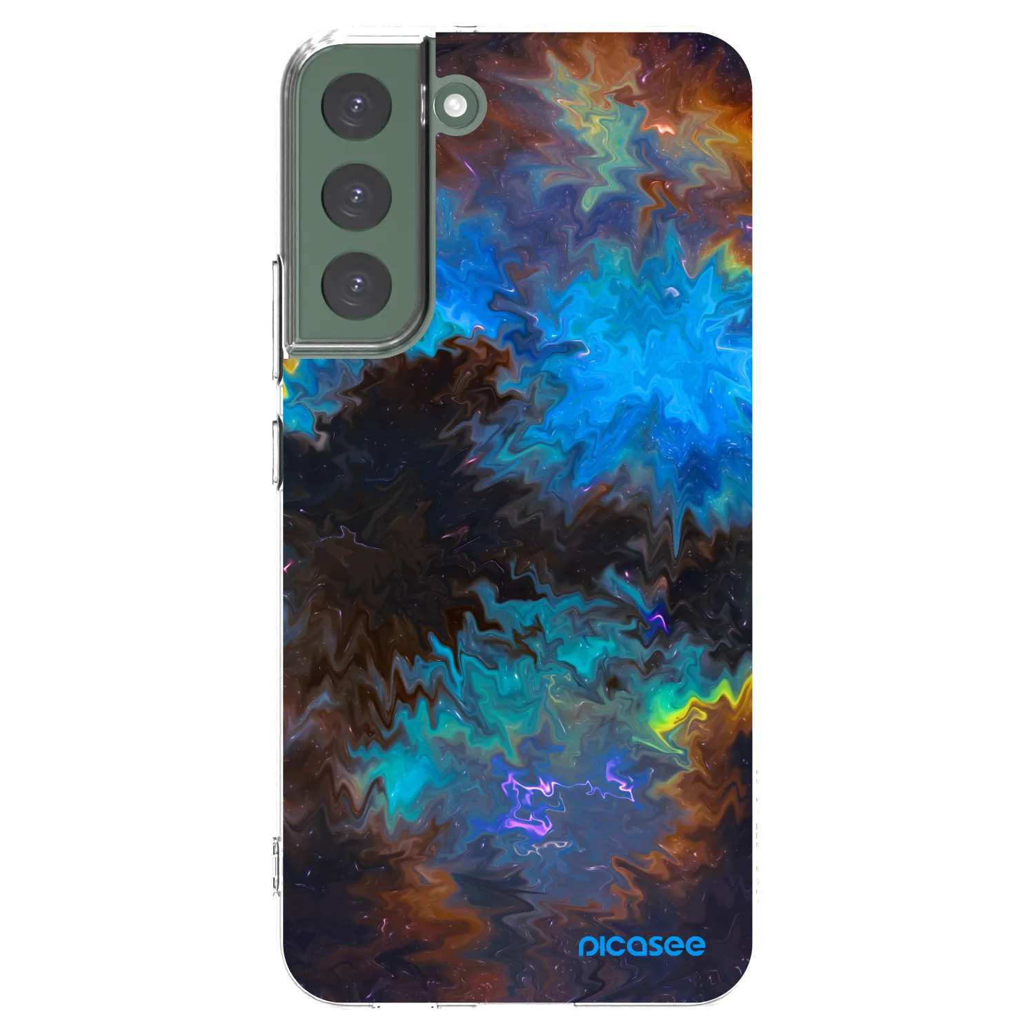 Picasee silikónový prehľadný obal pre Samsung Galaxy S22+ 5G - Space