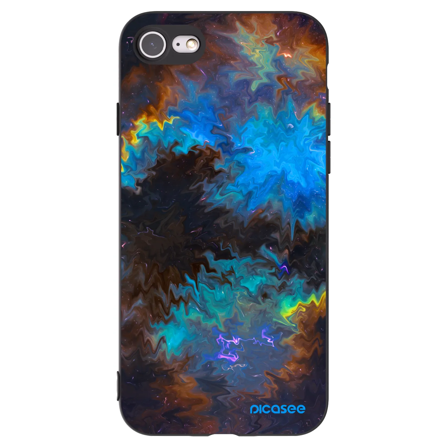 Picasee silikónový čierny obal pre Apple iPhone SE 2022 - Space
