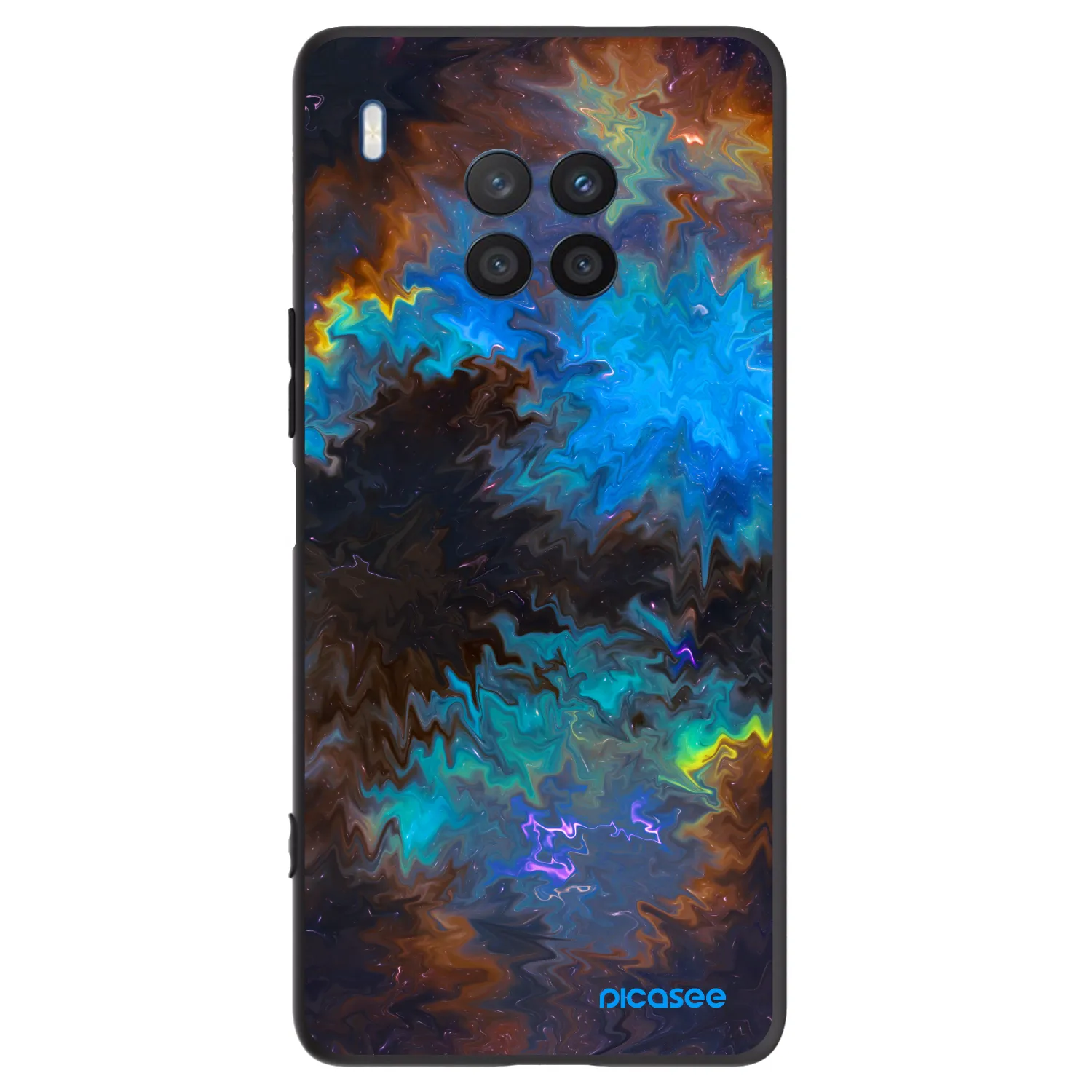 Picasee silikónový čierny obal pre Honor 50 Lite - Space