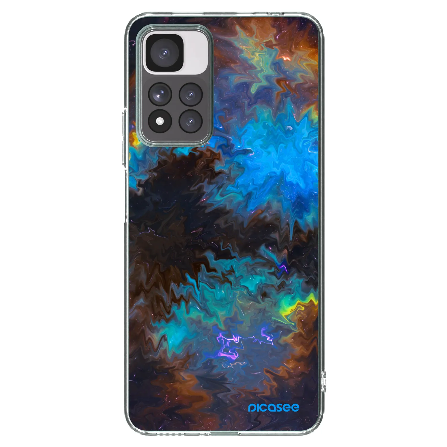 Picasee silikónový prehľadný obal pre Xiaomi Redmi Note 11 Pro+ 5G - Space
