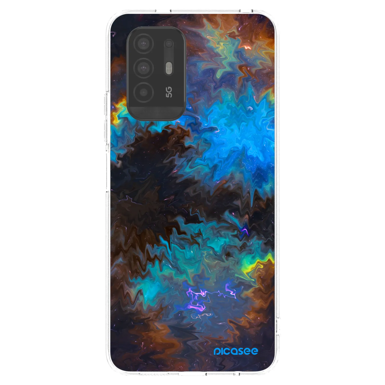 Picasee silikónový prehľadný obal pre OPPO A94 5G - Space