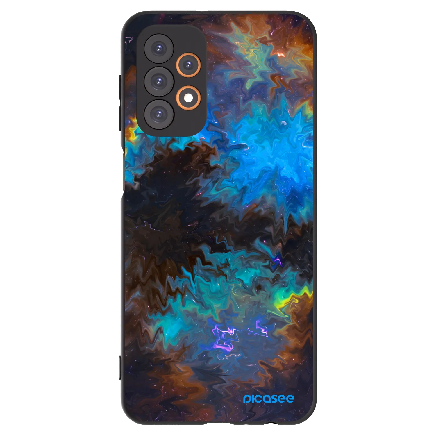 Picasee silikónový čierny obal pre Samsung Galaxy A23 A235F 4G - Space