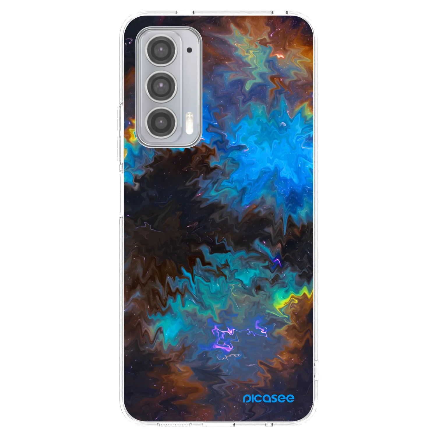 Picasee silikónový prehľadný obal pre Motorola Edge 20 - Space