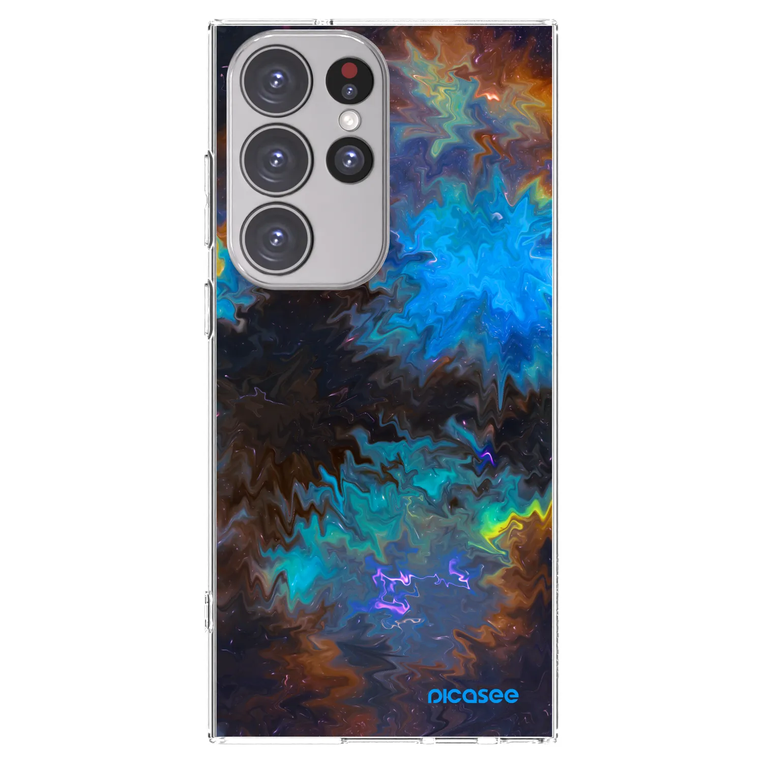 Picasee silikónový prehľadný obal pre Samsung Galaxy S23 Ultra 5G - Space