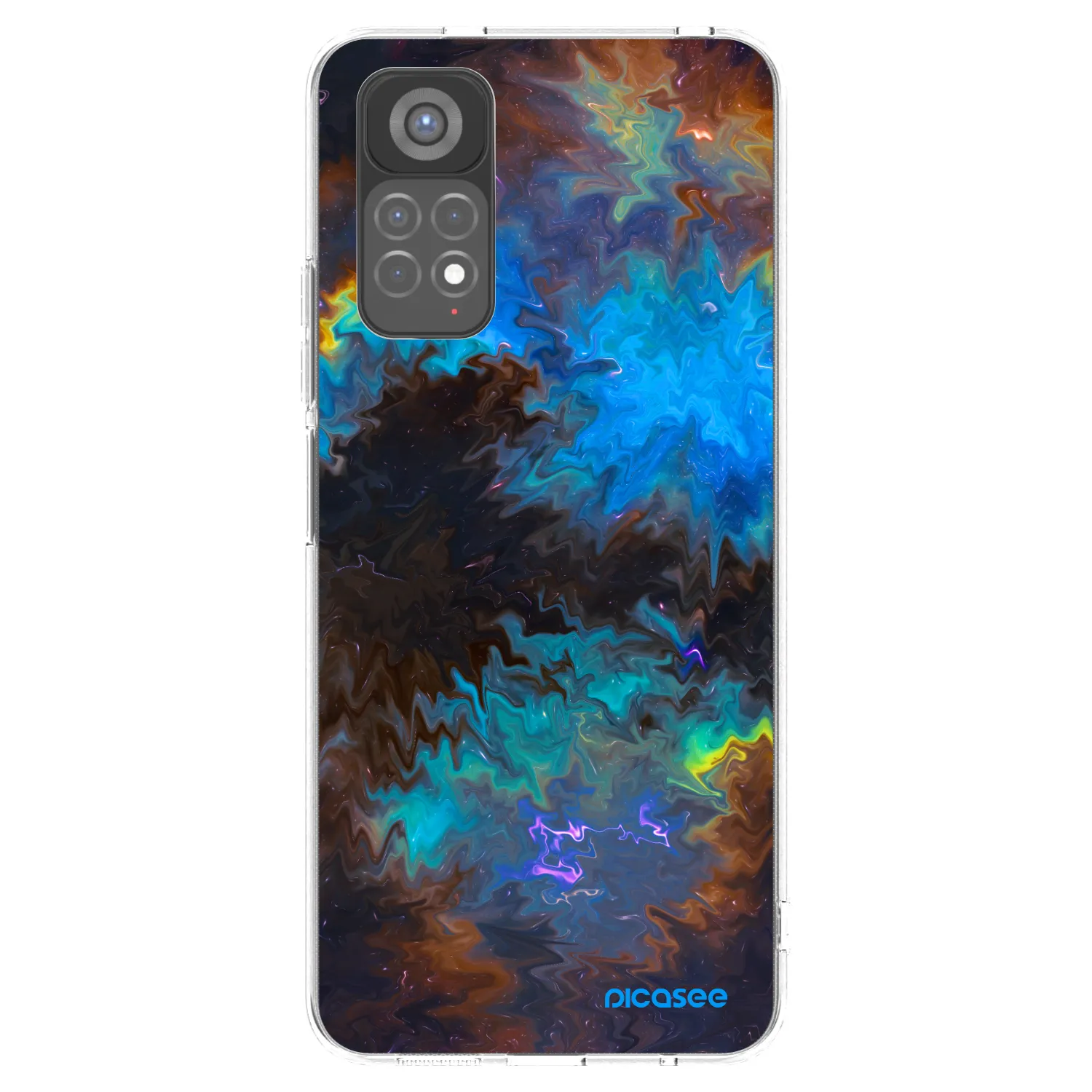 Picasee silikónový prehľadný obal pre Xiaomi Redmi Note 11S 5G - Space