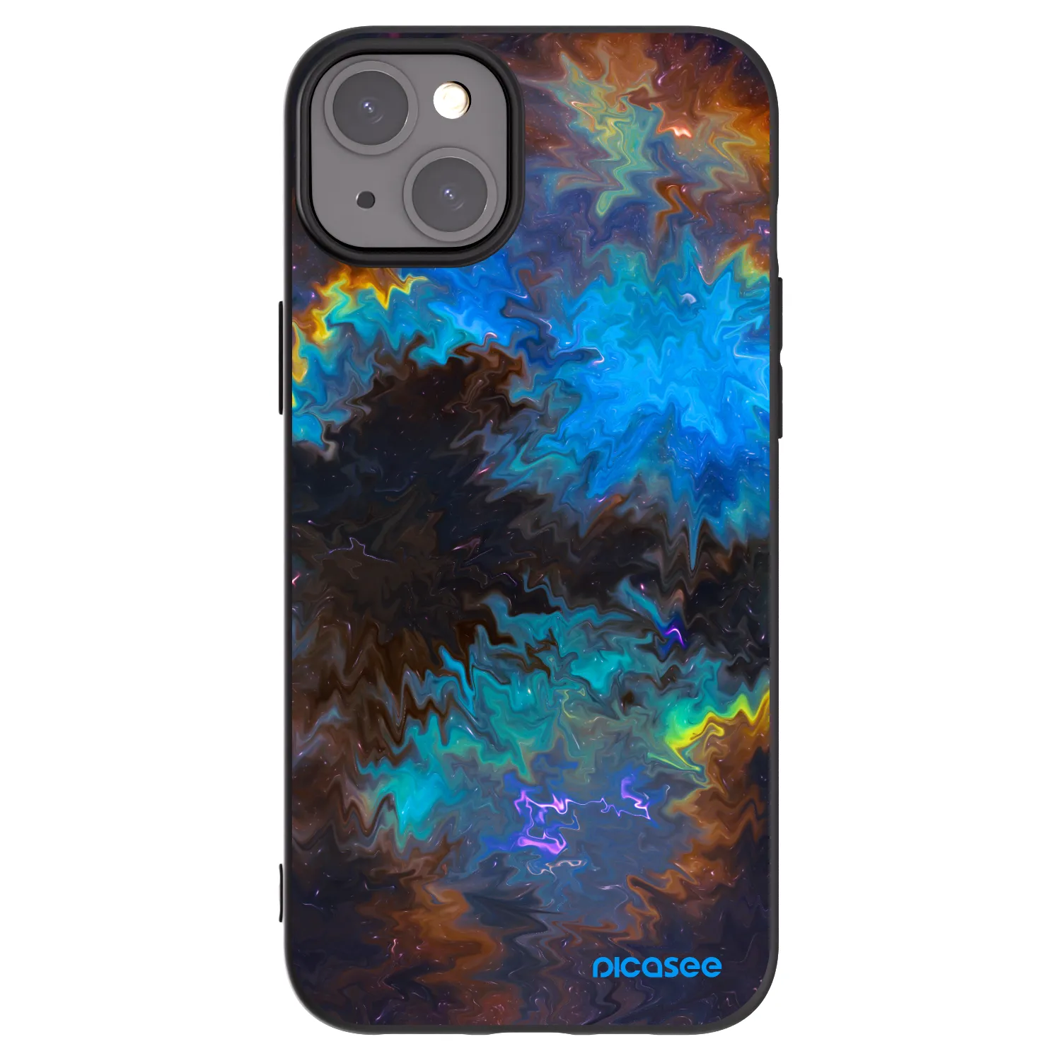 Silikónový čierny obal pre Apple iPhone 15 Plus - Space