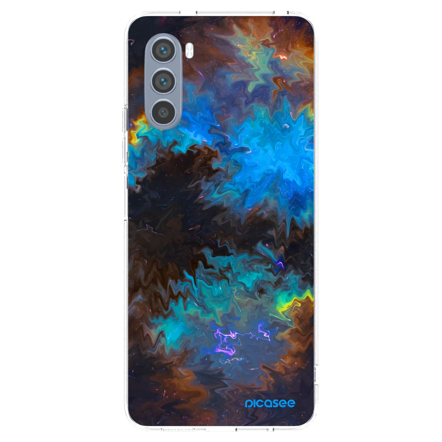Picasee silikónový prehľadný obal pre Motorola Moto G62 - Space