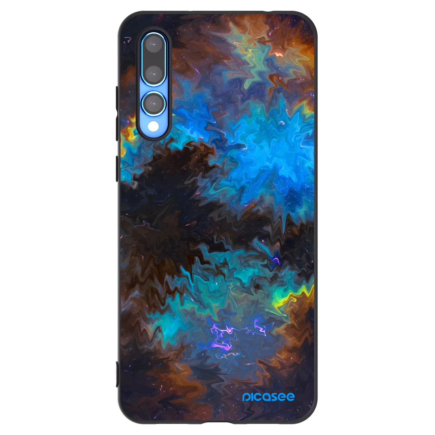 Picasee silikónový čierny obal pre Huawei P20 Pro - Space