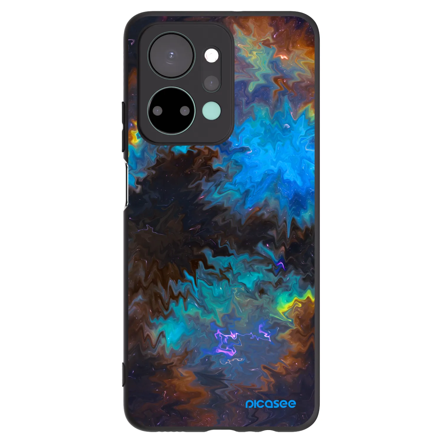 Picasee silikónový čierny obal pre Honor X7a - Space