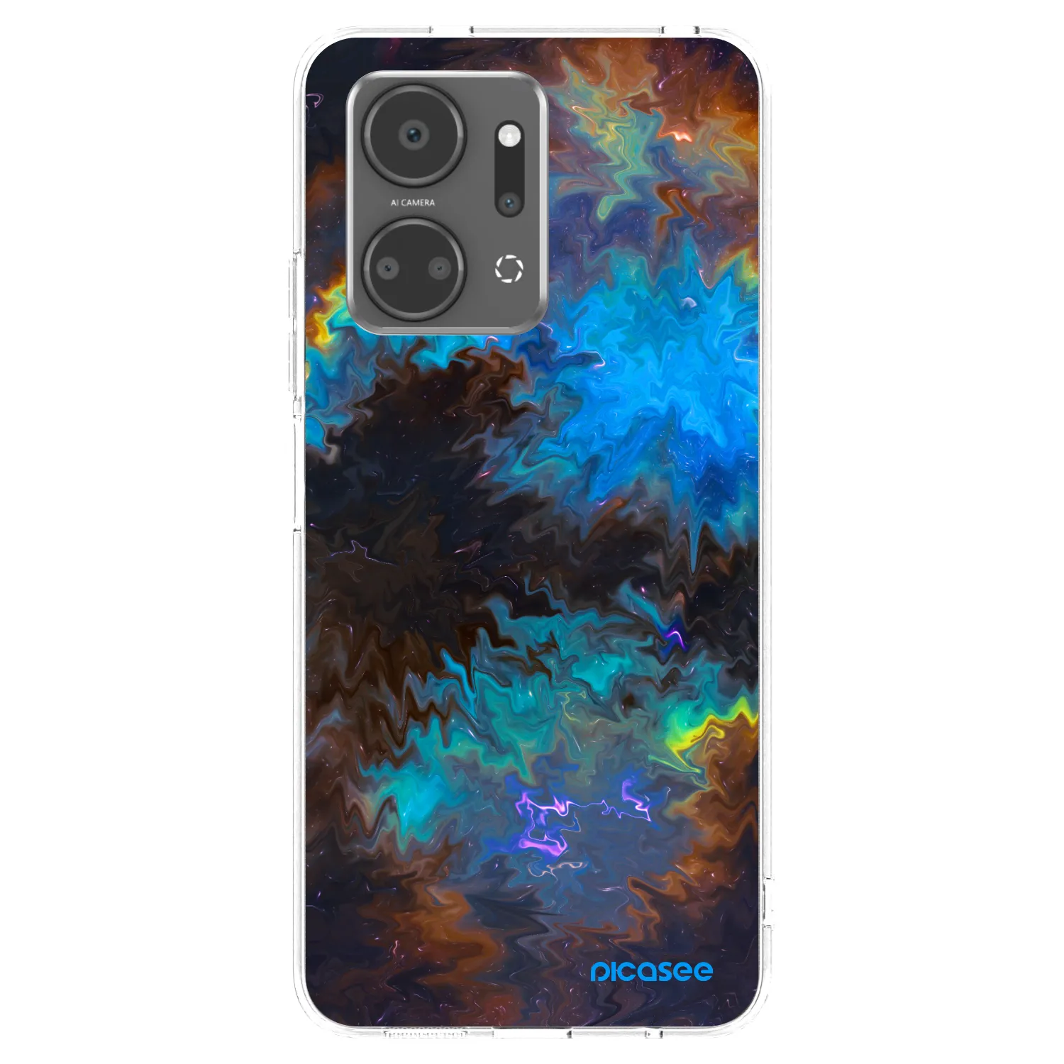 Picasee silikónový prehľadný obal pre Honor X7a - Space