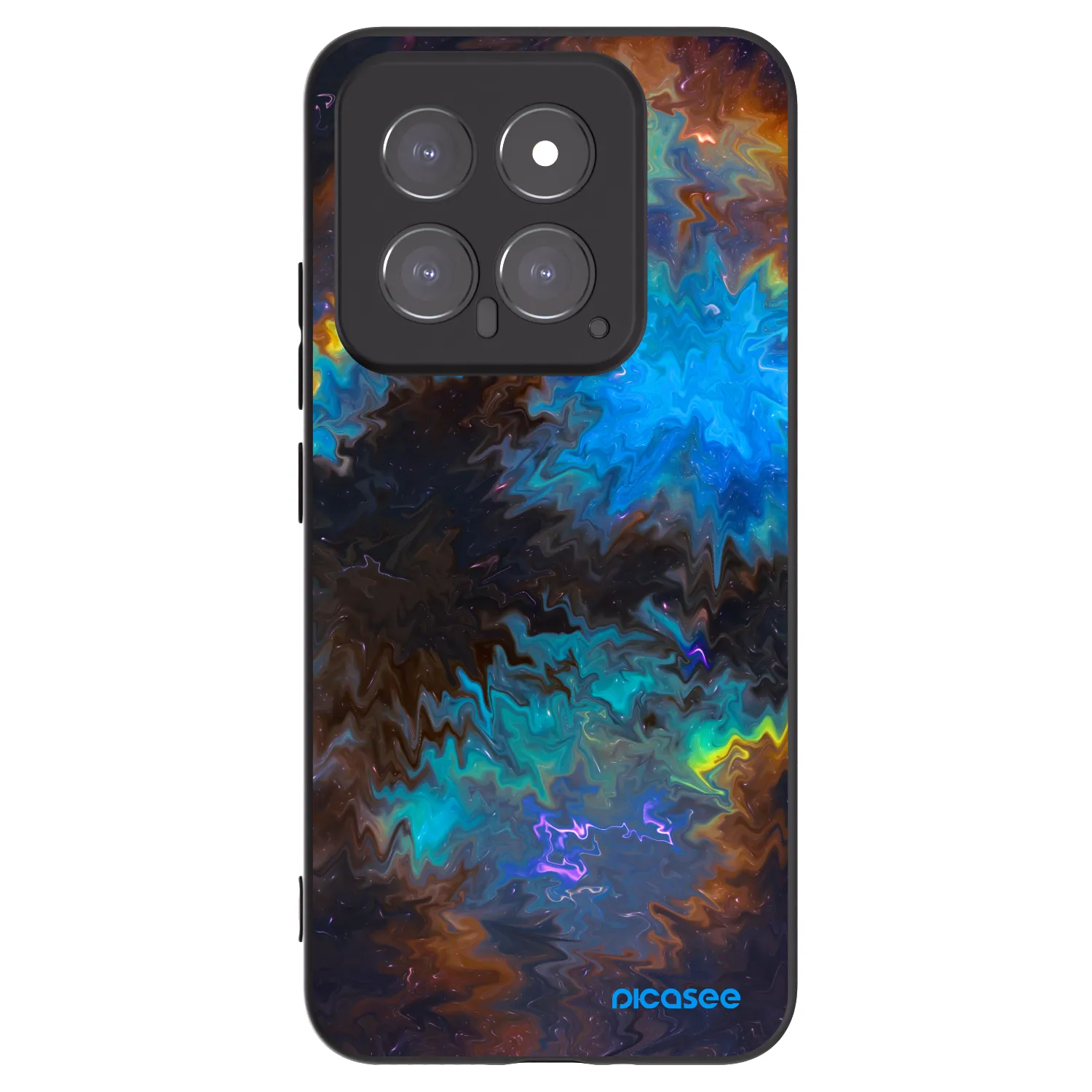 Picasee silikónový čierny obal pre Xiaomi 14 - Space