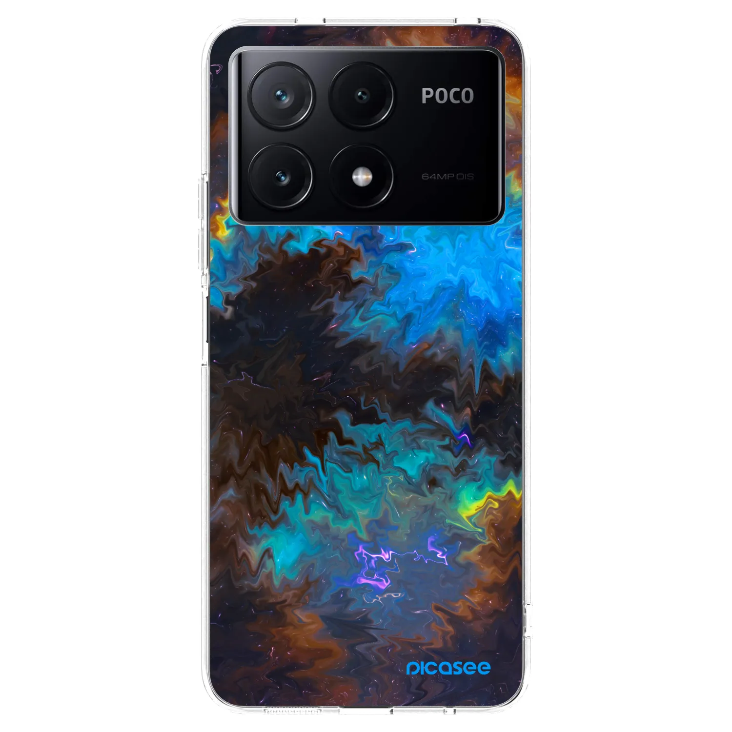 Picasee silikónový prehľadný obal pre Xiaomi Poco X6 Pro - Space