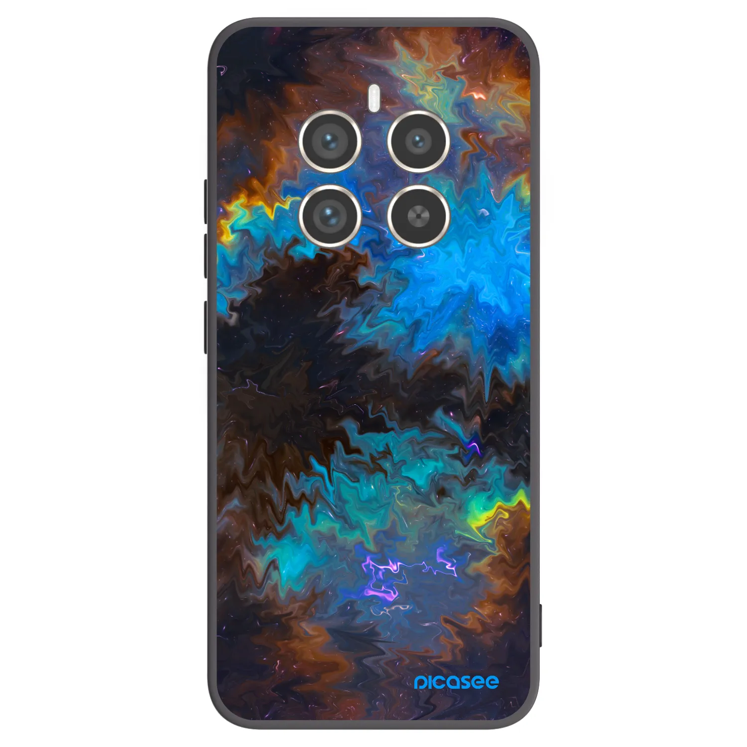 Picasee silikónový čierny obal pre Realme 12 Pro 5G - Space