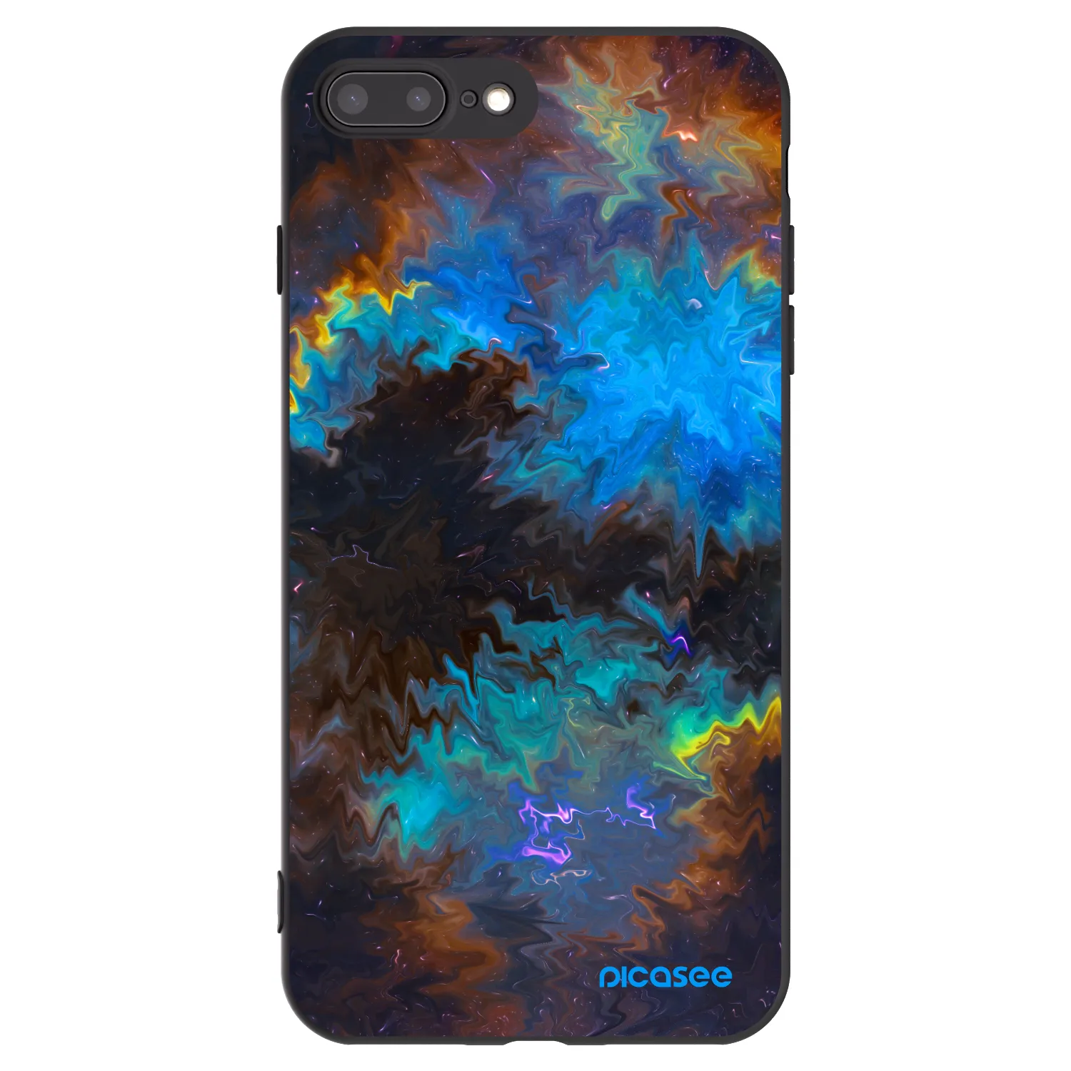 Picasee silikónový čierny obal pre Apple iPhone 7 Plus - Space