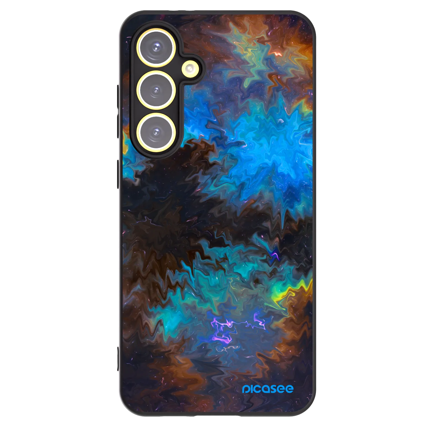 Picasee silikónový čierny obal pre Samsung Galaxy S24 FE S721B - Space