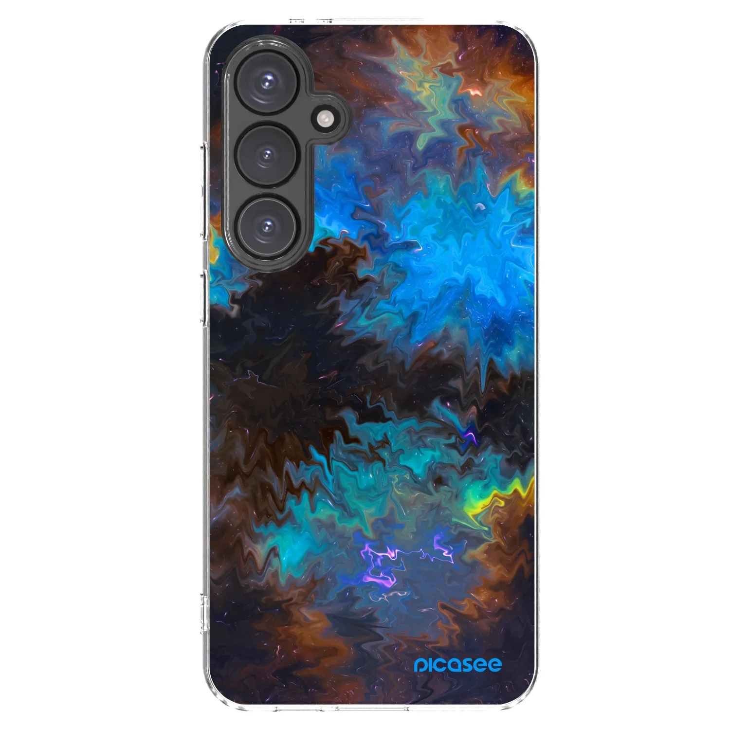 Picasee silikónový prehľadný obal pre Samsung Galaxy S24 FE S721B - Space