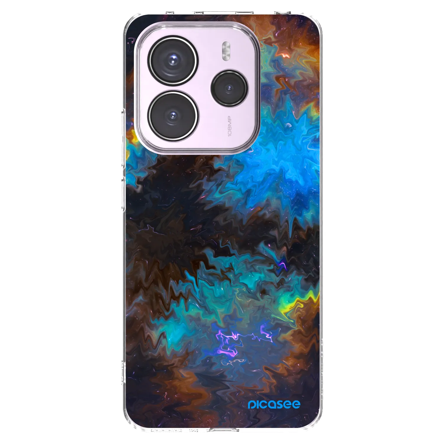 Silikónový prehľadný obal pre Xiaomi Redmi Note 14 5G - Space