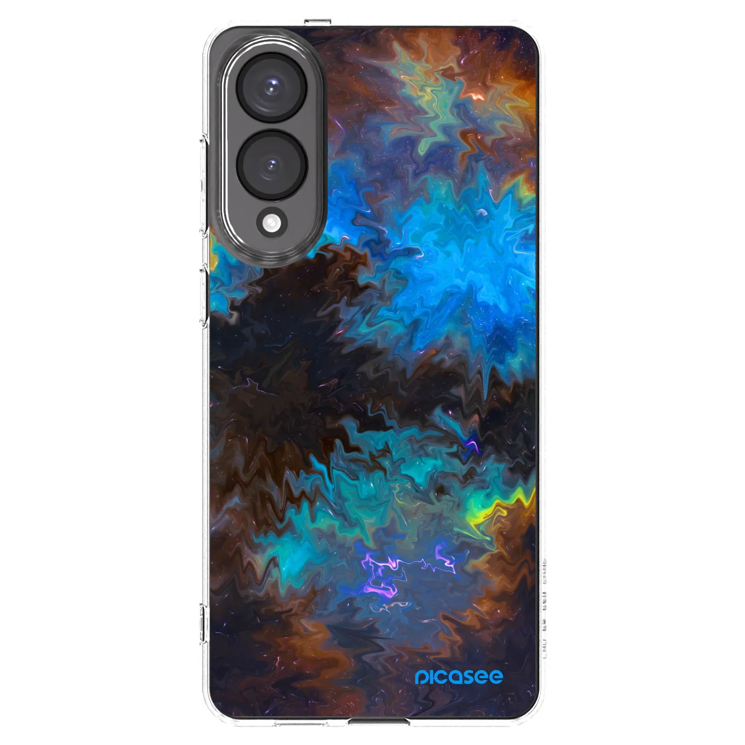 Silikónový prehľadný obal pre Samsung Galaxy S25 Edge 5G - Space