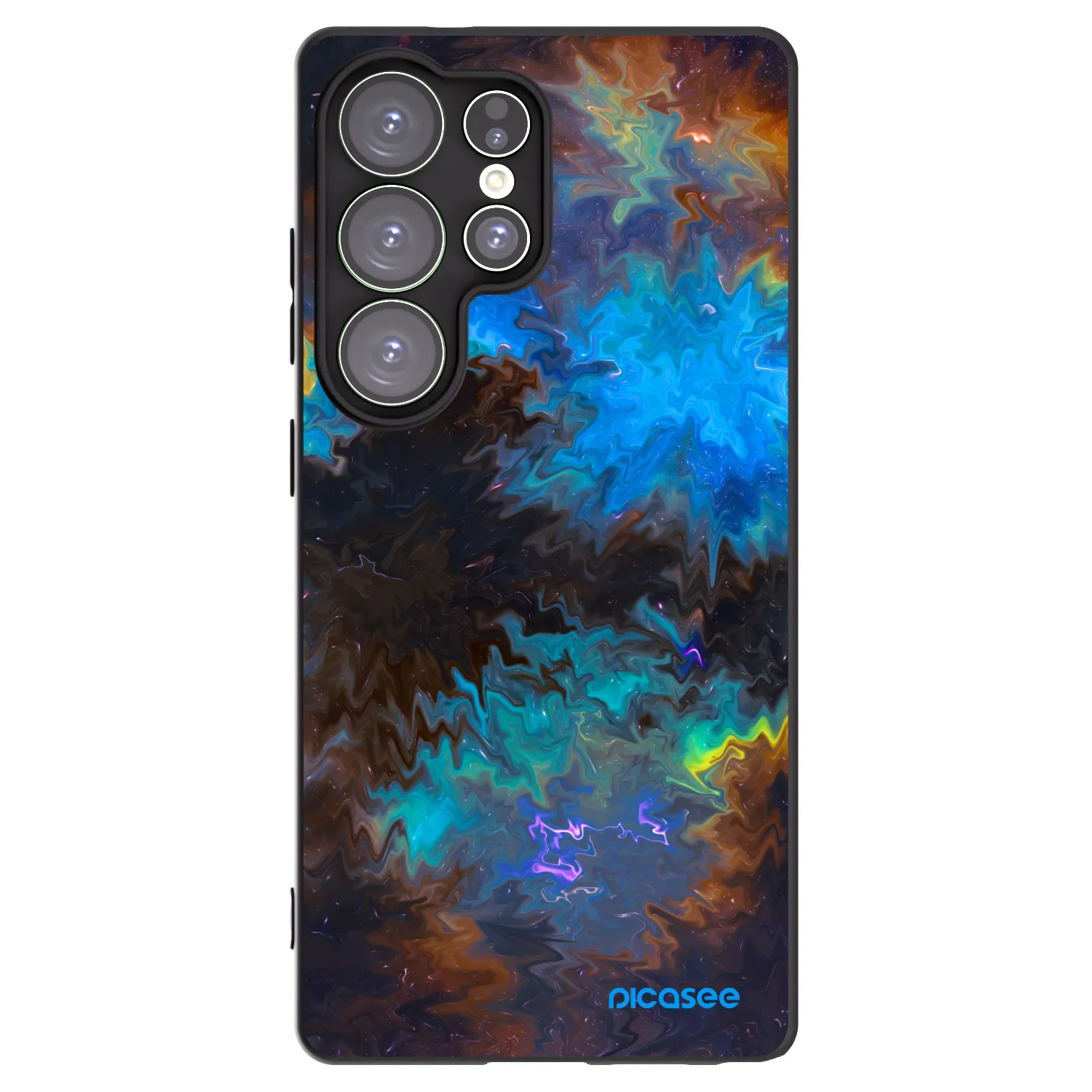 Picasee silikónový čierny obal pre Samsung Galaxy S25 Ultra 5G - Space