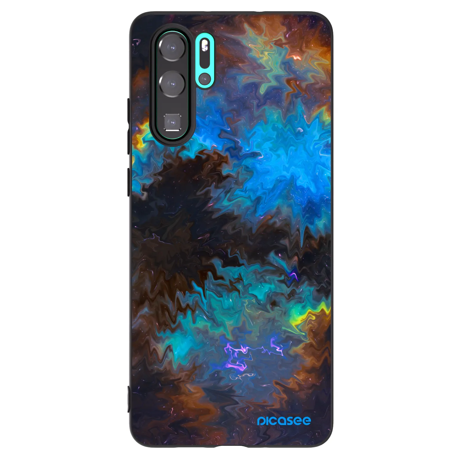 Picasee silikónový čierny obal pre Huawei P30 Pro - Space
