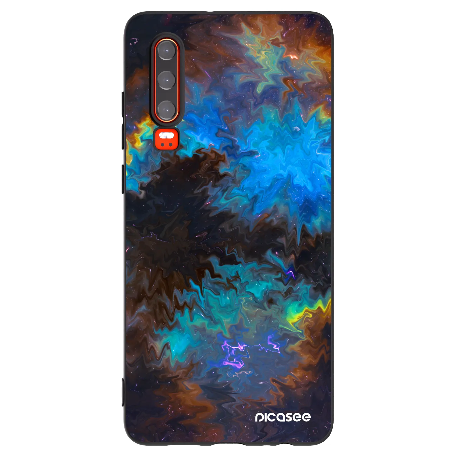 Picasee silikónový čierny obal pre Huawei P30 - Space
