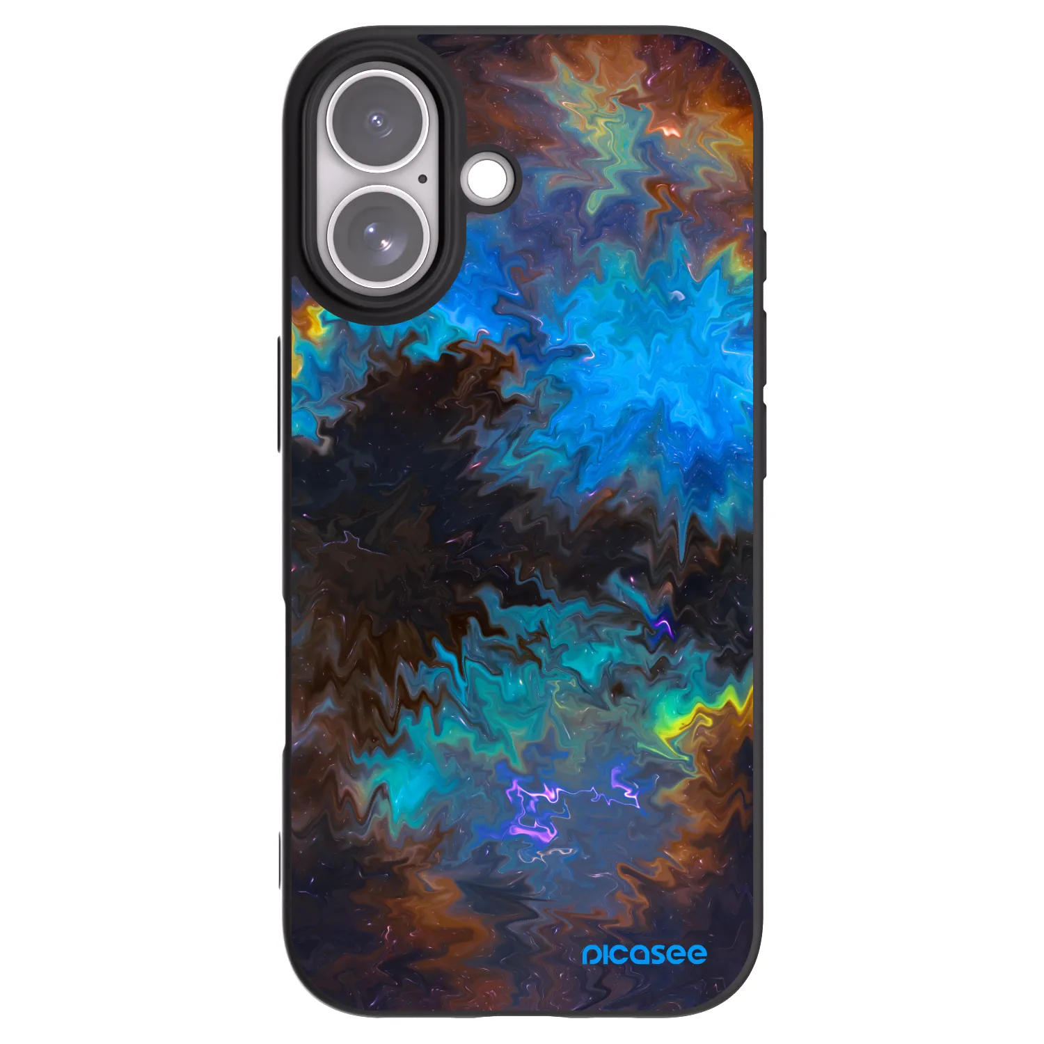 Picasee silikónový čierny obal pre Apple iPhone 17 - Space