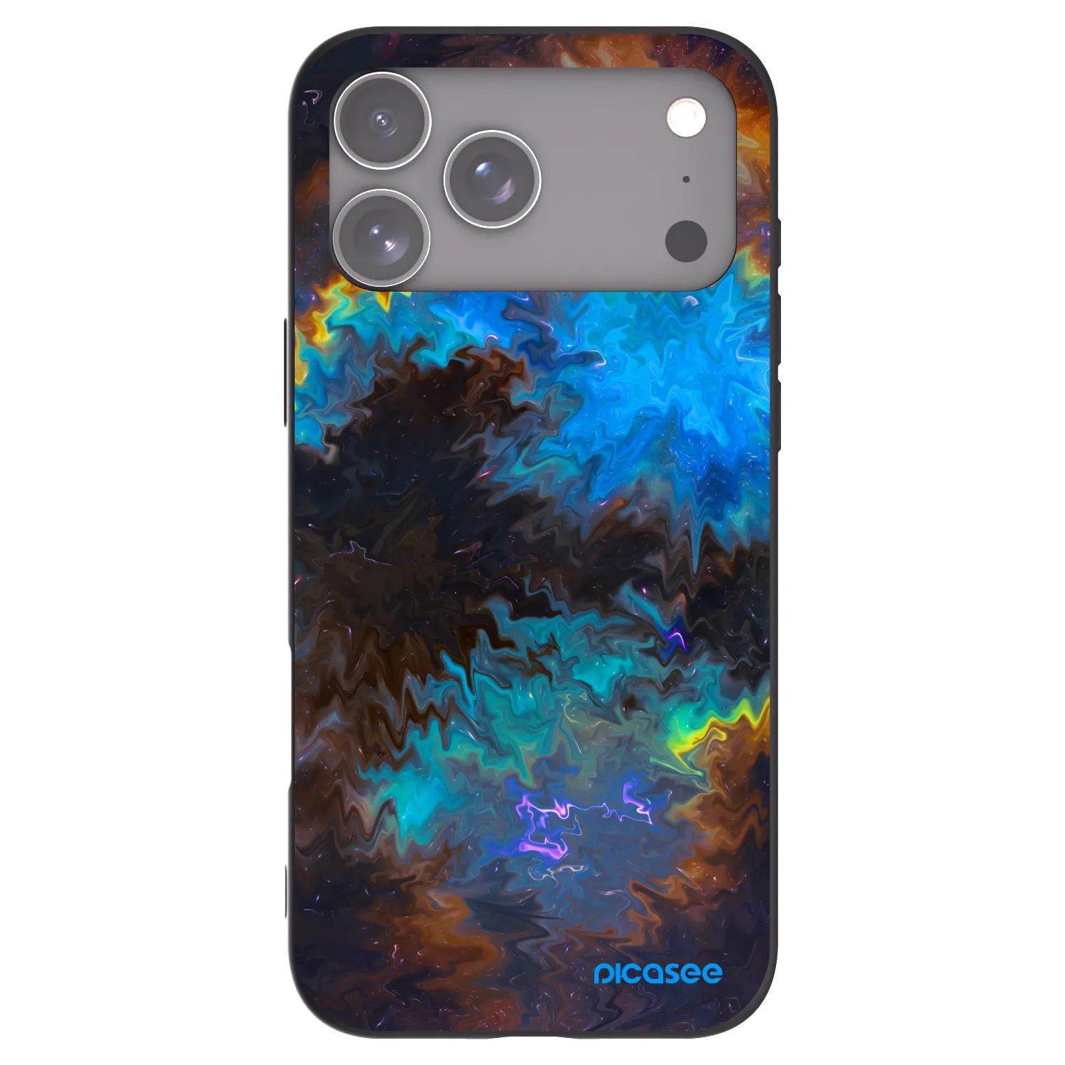 Picasee silikónový čierny obal pre Apple iPhone 17 Pro Max - Space