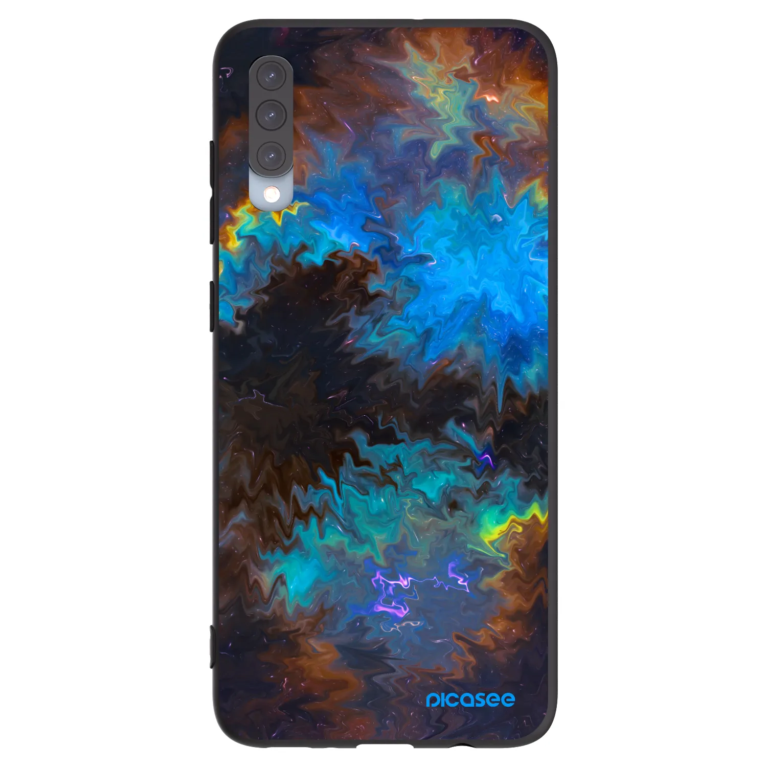 Picasee silikónový čierny obal pre Samsung Galaxy A70 A705F - Space