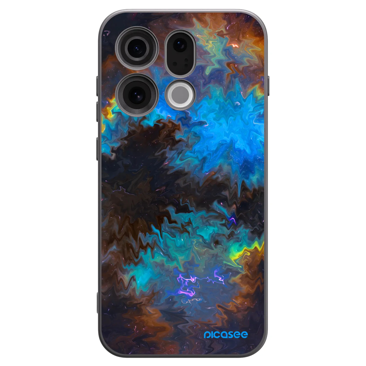 Picasee silikónový čierny obal pre OPPO Find X9 - Space