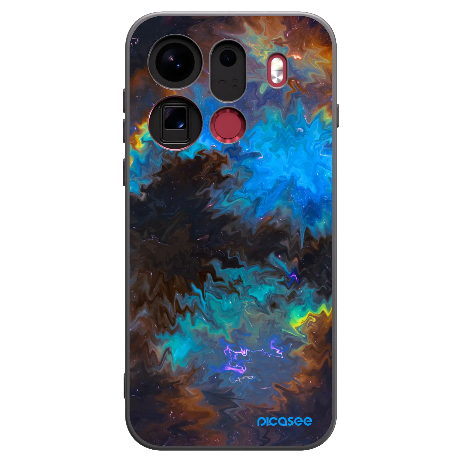Picasee silikónový čierny obal pre OPPO Find X9 Pro - Space