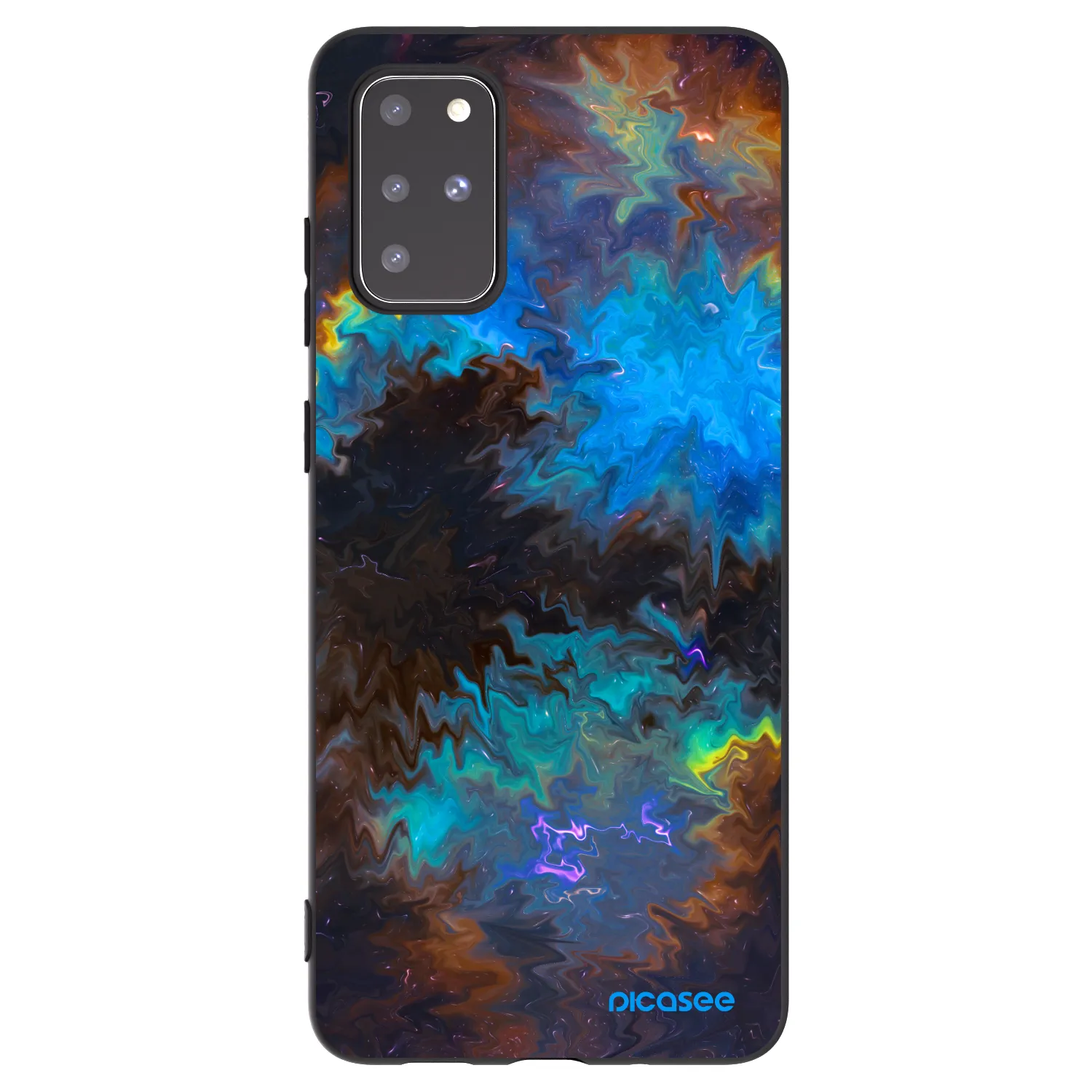 Picasee silikónový čierny obal pre Samsung Galaxy S20+ G985F - Space