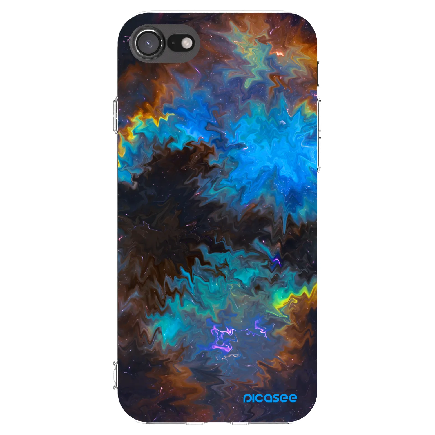 Picasee silikónový prehľadný obal pre Apple iPhone SE 2020 - Space