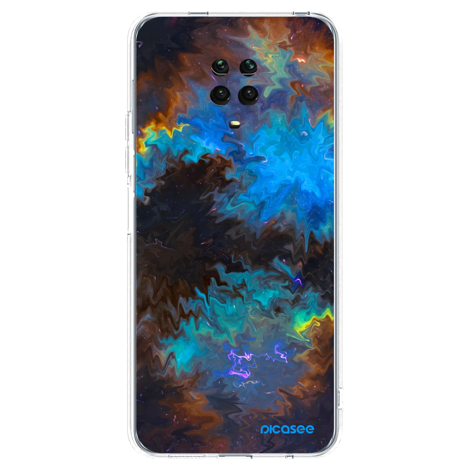 Silikónový prehľadný obal pre Xiaomi Redmi Note 9 Pro - Space