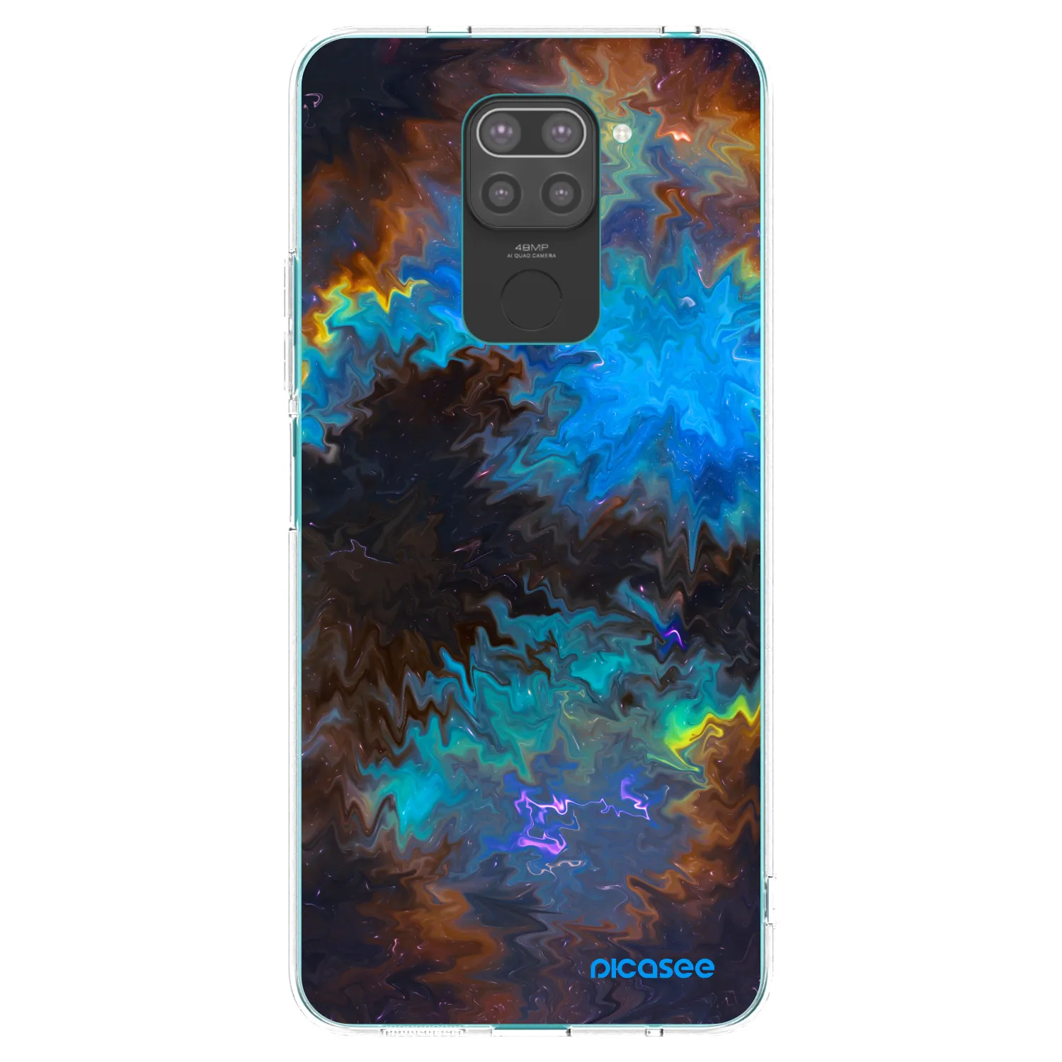 Picasee silikónový čierny obal pre Xiaomi Redmi Note 9 - Space