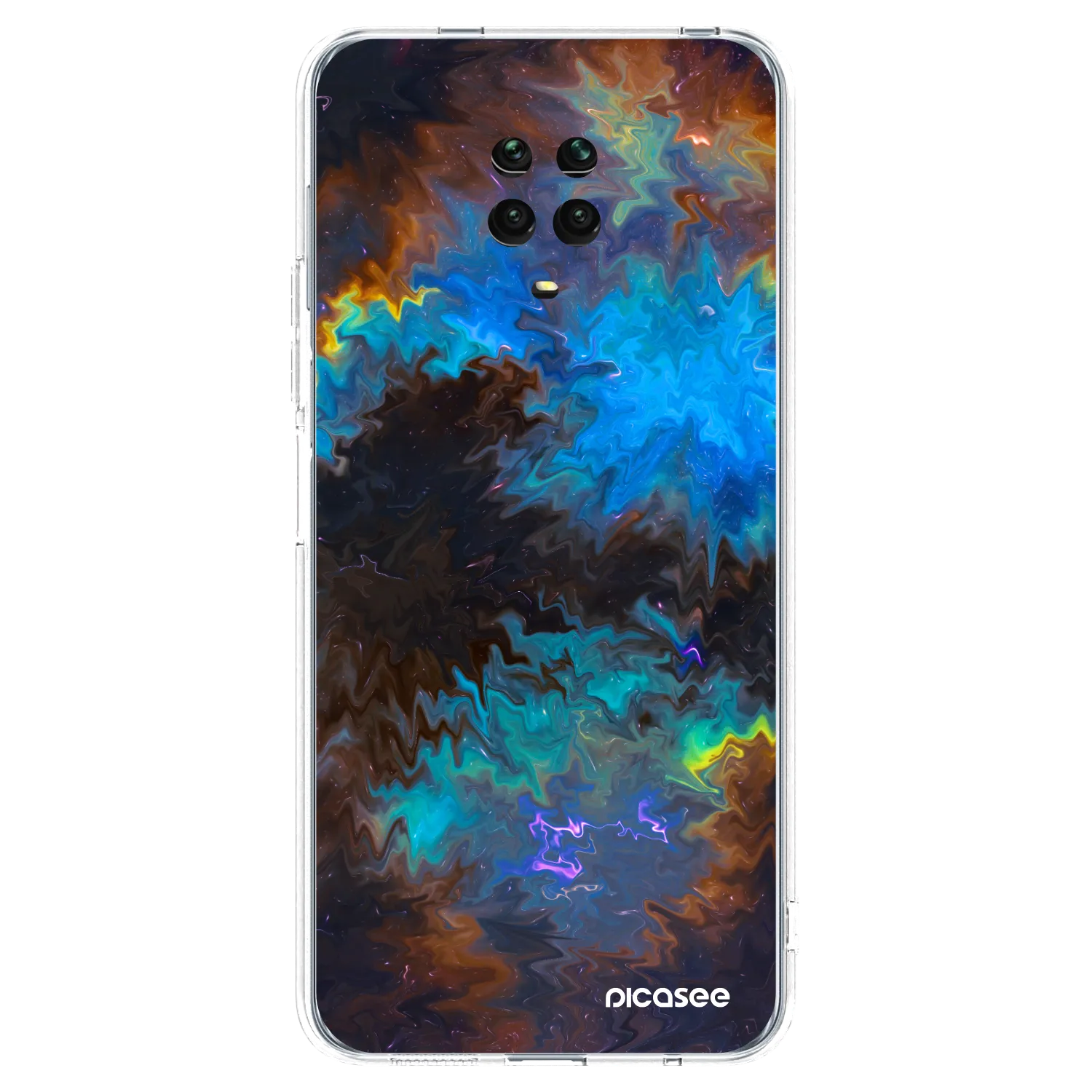 Picasee silikónový prehľadný obal pre Xiaomi Redmi Note 9S - Space