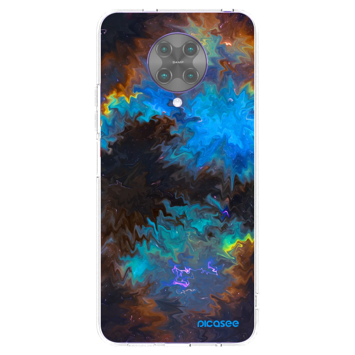 Silikónový prehľadný obal pre Xiaomi Poco F2 Pro - Space