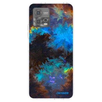 Picasee silikónový prehľadný obal pre Motorola Moto G72 - Space