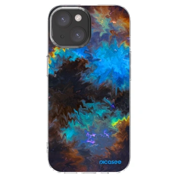 Picasee silikónový prehľadný obal pre Apple iPhone 15 - Space
