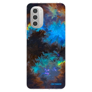 Picasee silikónový prehľadný obal pre Motorola Moto G51 - Space