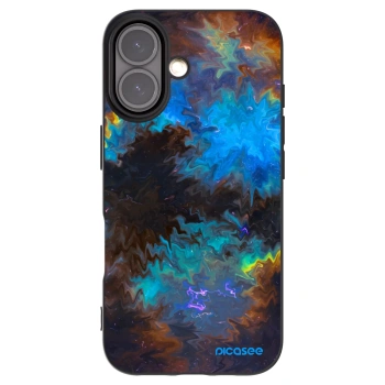 Picasee silikónový čierny obal pre Apple iPhone 16 - Space