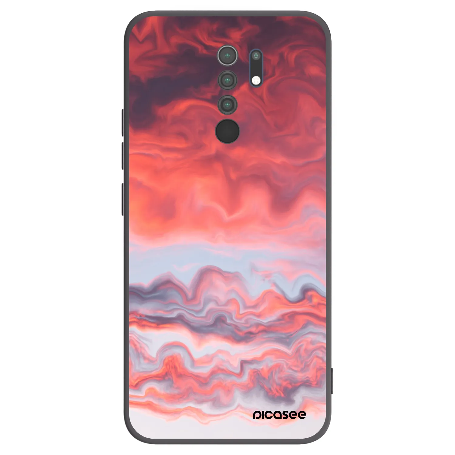 Picasee silikónový čierny obal pre Xiaomi Redmi 9 - Sunset