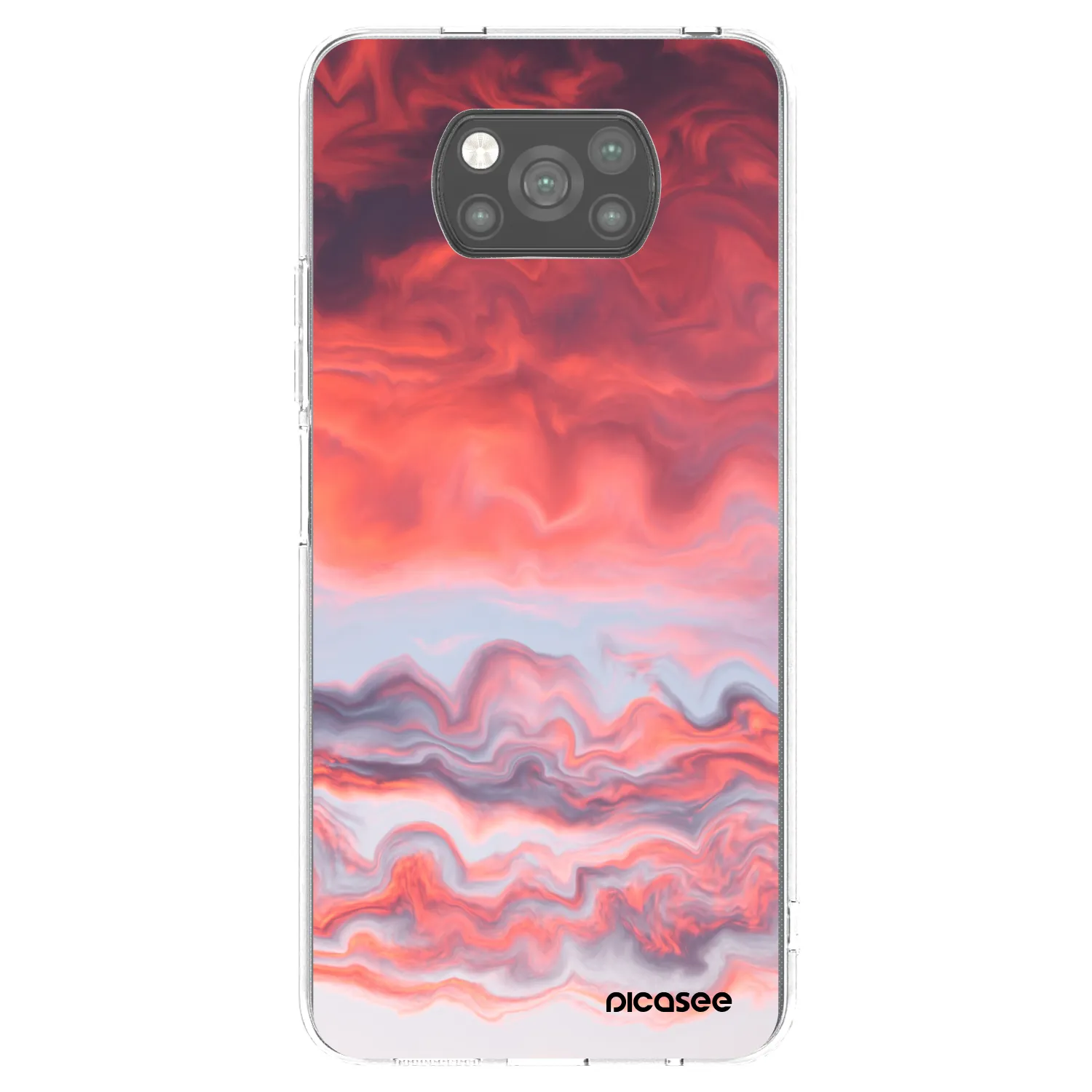 Picasee silikónový čierny obal pre Xiaomi Poco X3 - Sunset