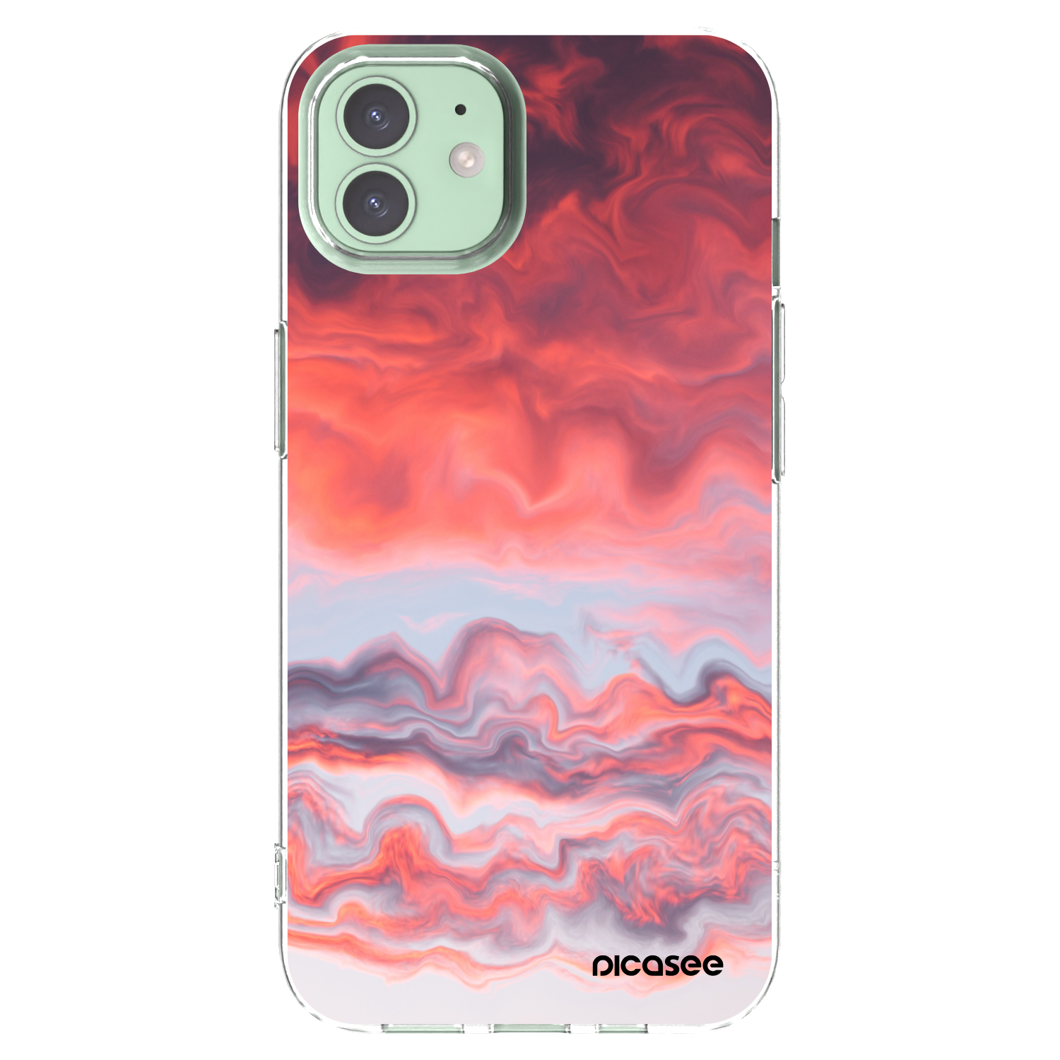 Picasee silikónový prehľadný obal pre Apple iPhone 12 Pro - Sunset