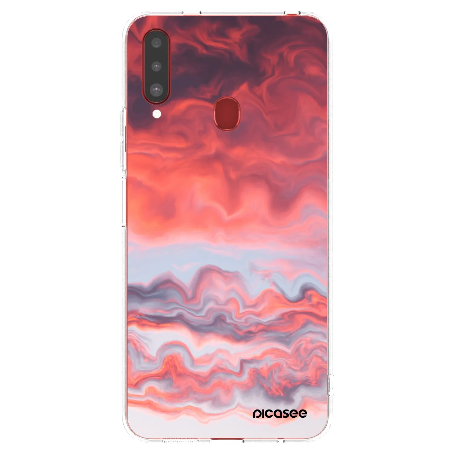 Picasee silikónový prehľadný obal pre Samsung Galaxy A20s - Sunset