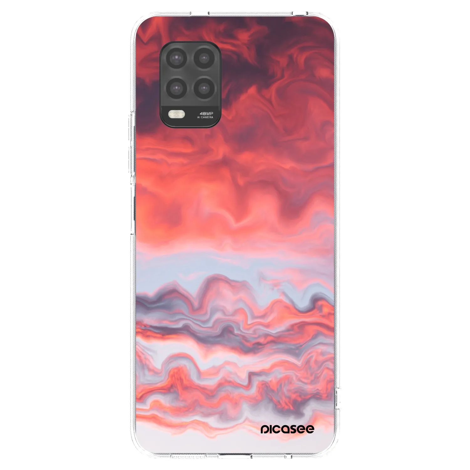 Silikónový prehľadný obal pre Xiaomi Mi 10 Lite - Sunset