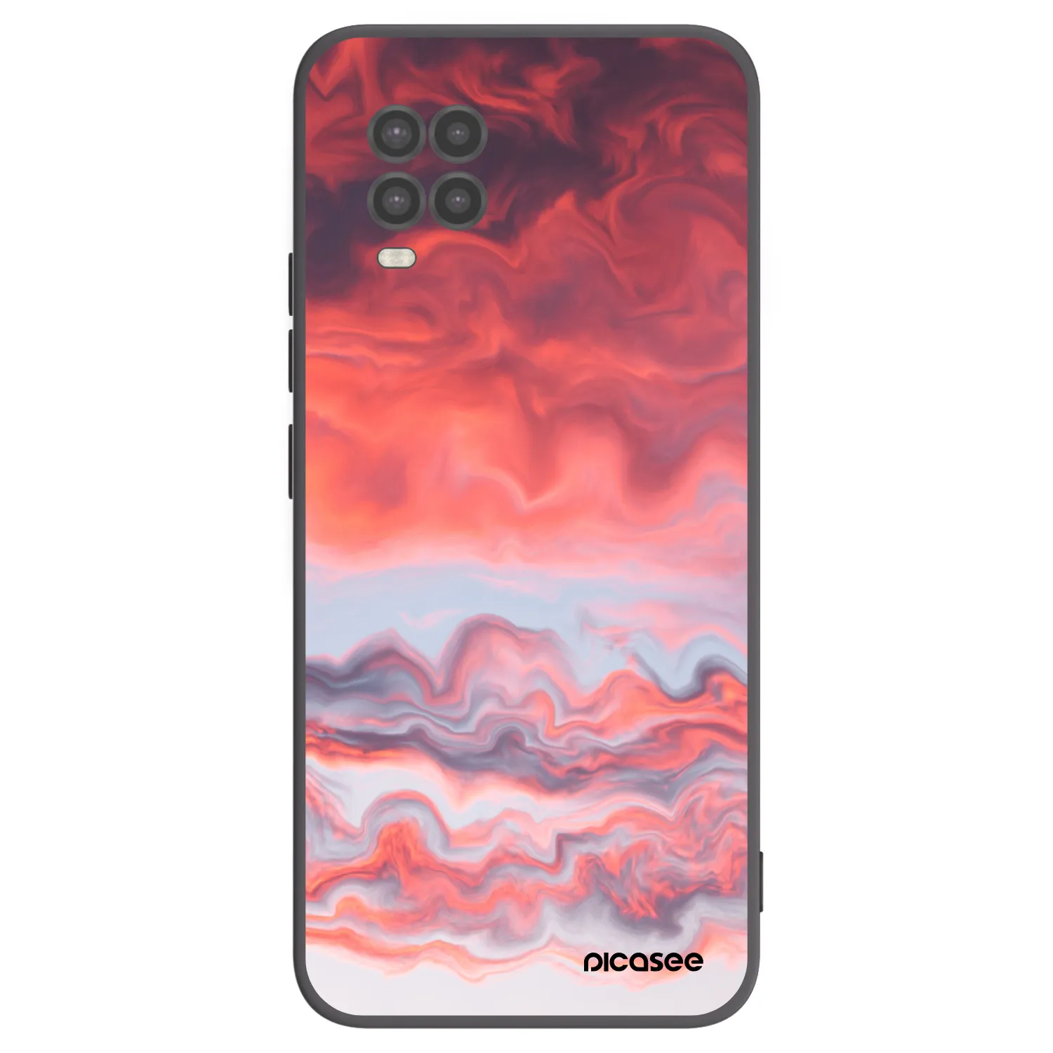 Picasee silikónový čierny obal pre Xiaomi Mi 10 Lite - Sunset